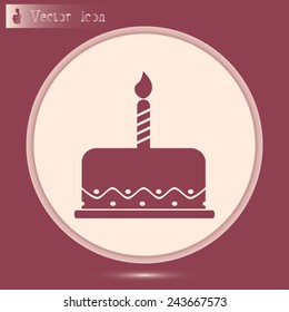 Vector icon cake