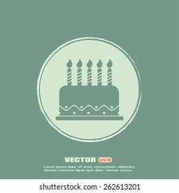 Vector icon cake