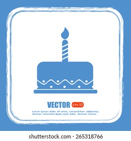 Vector icon cake