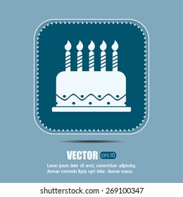 Vector icon cake