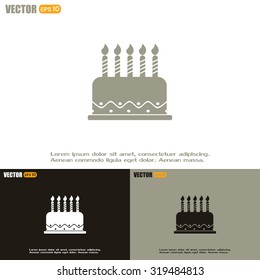 Vector icon cake