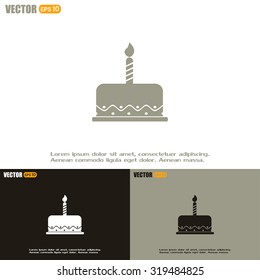 Vector icon cake