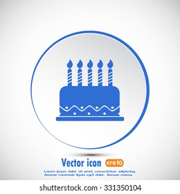 Vector icon cake