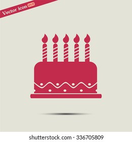 Vector icon cake