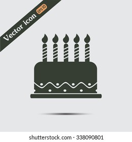 Vector icon cake