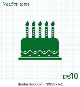 Vector icon cake