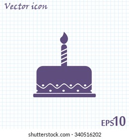 Vector icon cake