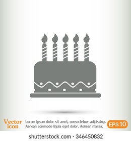Vector icon cake