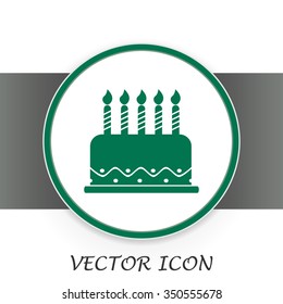 Vector icon cake