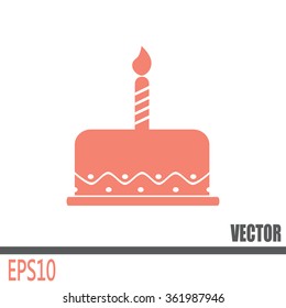 Vector icon cake