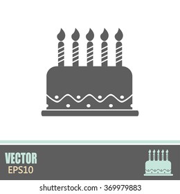 Vector icon cake