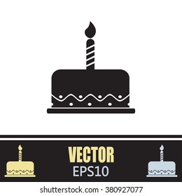 Vector icon cake