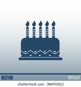 Vector icon cake