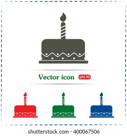Vector icon cake