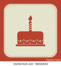 Vector icon cake