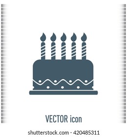 Vector icon cake
