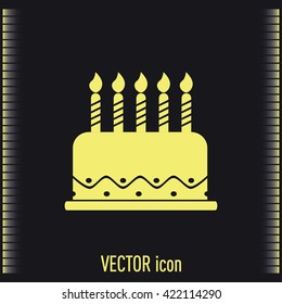 Vector icon cake