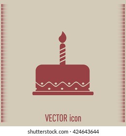 Vector icon cake