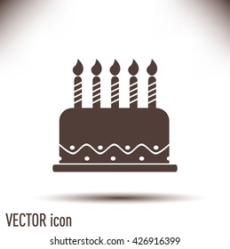 Vector icon cake