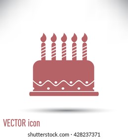 Vector icon cake