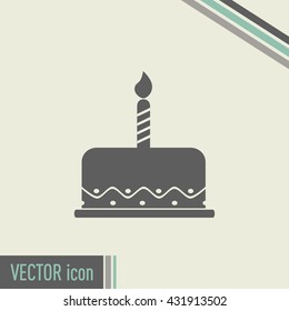 Vector icon cake