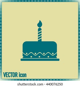Vector icon cake