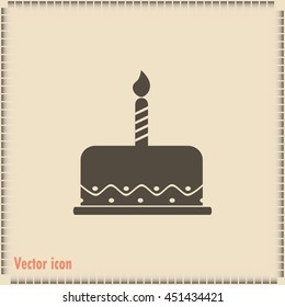 Vector icon cake