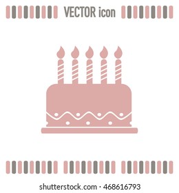 Vector icon cake