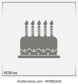 Vector icon cake