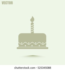 Vector icon cake