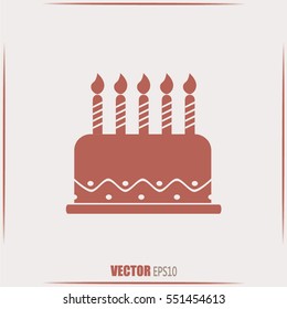 Vector icon cake