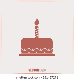 Vector icon cake