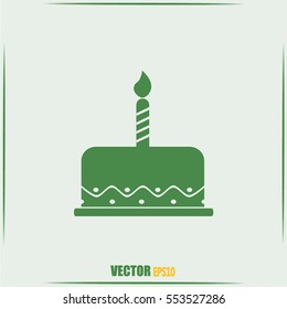 Vector icon cake