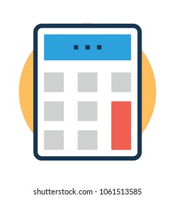 
Vector icon of a calculator
