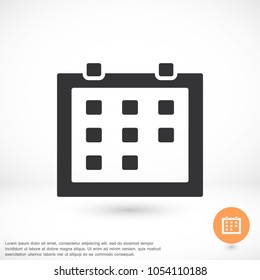 Vector icon calendar 10 EPS