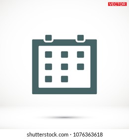 Vector icon calendar 10 EPS