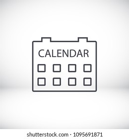 Vector icon calendar 10 EPS
