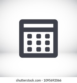 Vector icon calendar 10 EPS