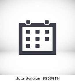 Vector icon calendar 10 EPS