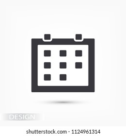 Vector icon calendar 10 EPS