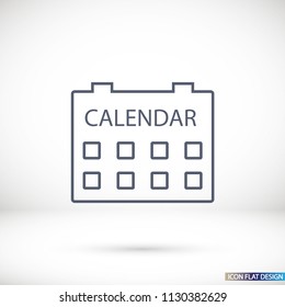 Vector icon calendar 10 EPS