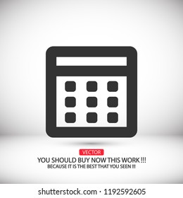 Vector icon calendar 10 EPS