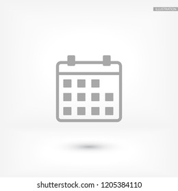 Vector icon calendar 10 EPS