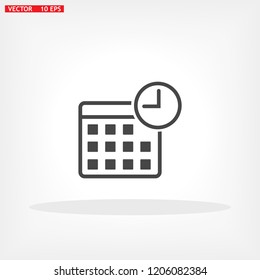 Vector icon calendar 10 EPS