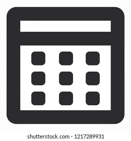 Vector icon calendar 10 EPS
