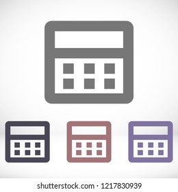 Vector icon calendar 10 EPS