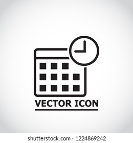 Vector icon calendar 10 EPS