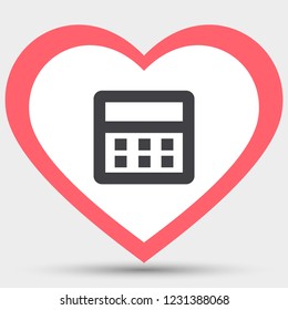 Vector icon calendar 10 EPS