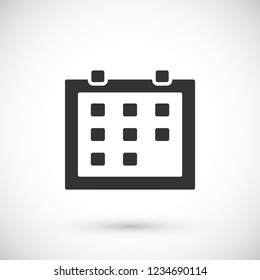 Vector icon calendar 10 EPS