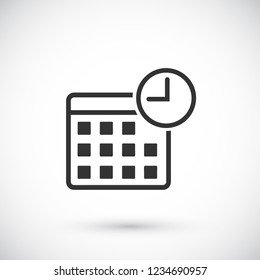 Vector icon calendar 10 EPS